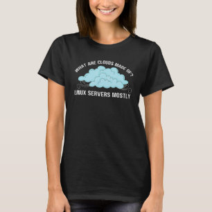 コンピュータLinuxサーバで構成されるクラウドとは Tシャツ