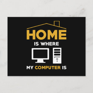 コンピュータPCおたくことわざおもしろいギフト ポストカード