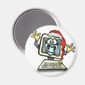コンピュータSanta マグネット (正面/裏面)