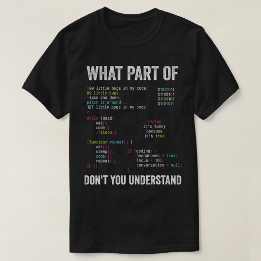 コンピュータScを理解しなおもしろいい部分 Tシャツ (デザイン正面)