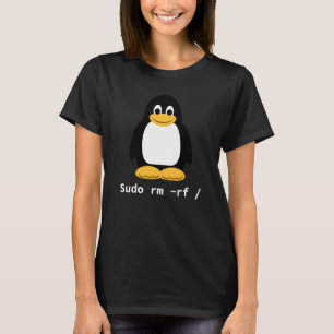 コンピュータsudo Rm Rf Tux Linux Penguinプログラマ Tシャツ