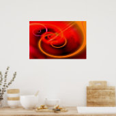 コンピュー絵画タの抽象芸術デジタルキャンバス印刷 ポスター (キッチン)