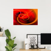 コンピュー絵画タの抽象芸術デジタルキャンバス印刷 ポスター (ホームオフィス)