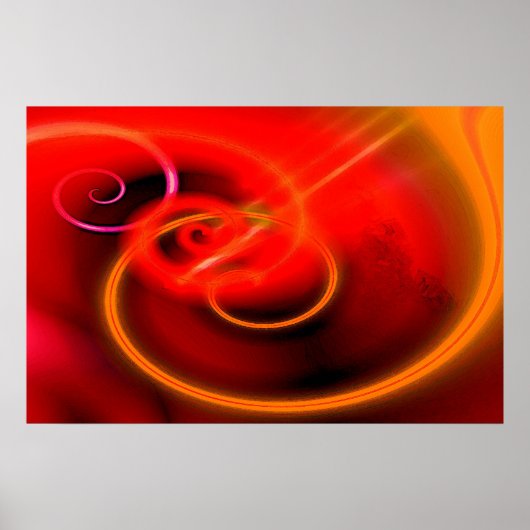 コンピュー絵画タの抽象芸術デジタルキャンバス印刷 ポスター (正面)