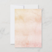 コンファメーション パンパスグラス ローズゴールド ブラッシュ ガール 招待状 (裏面)