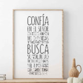 コンフィアエンエルセニョールコントウートゥコラゾンのポスター ポスター