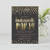 コンフェッティスパークルバチェロレッテパーティー招待状 招待状 (スタンド正面)