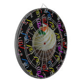 コンフェッティ付きニンジンケーキカップケーキ ダーツボード (正面左)