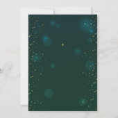 コンフェッティ カクテル グラス 星 クリスマス パーティー 招待状 (裏面)
