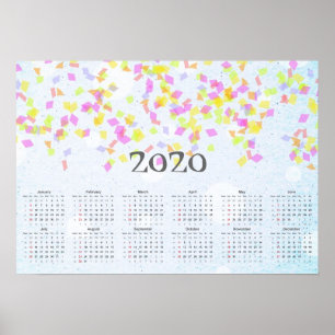 コンフェッティ カレンダー 2020 ポスター