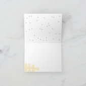 コンフェッティ コラージュ 折りたためる サンクスカード サンキューカード (内部)