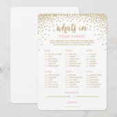 コンフェッティ シャワー | 財布の中身は？ カード (正面/裏面)