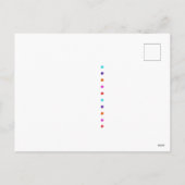 コンフェッティ & シャンパンフルート 新年 シーズンポストカード (裏面)