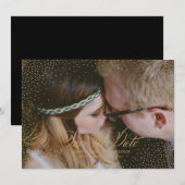 コンフェッティ セーブ・ザ・デート アナウンスメント (正面/裏面)