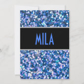 コンフェッティ ブルー インビテーション (裏面)