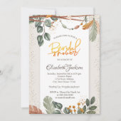 コンフェッティ ボーホー ブライズシャワー 招待状 (正面)