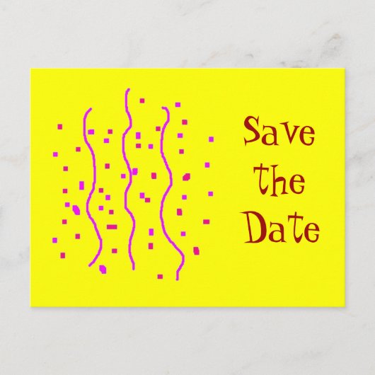 コンフェッティ, 案内ポストカード (正面)