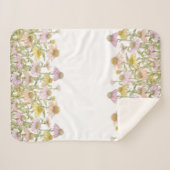 コンフォレガールフローラ植物芸術水彩小 シェルパブランケット (正面(横))