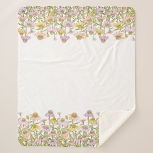 コンフォレガールフローラ植物芸術水色培地 シェルパブランケット (正面)