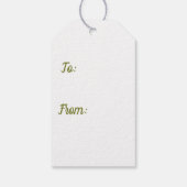 コンフォローウォータカラーフローラ植物芸術 ギフトタグ (裏面)