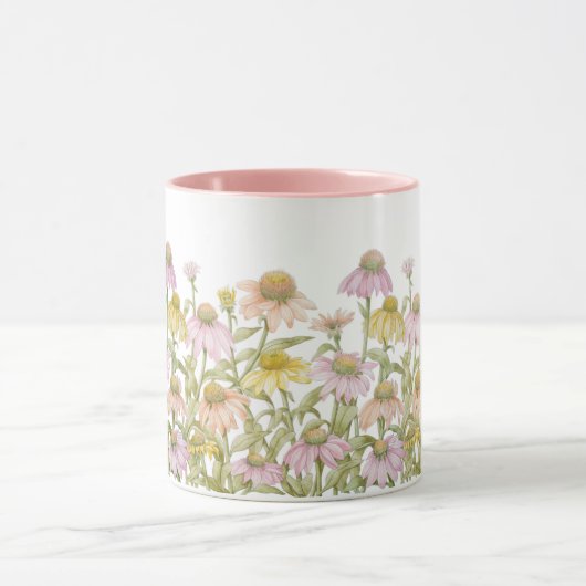 コンフォローウォータカラーボタニカルアートマグ マグカップ (中央)