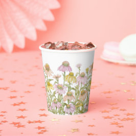 コンフォローウォータカラーボタニカルアート紙カップ 紙コップ