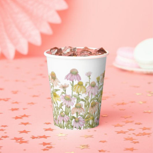 コンフォローウォータカラーボタニカルアート紙カップ 紙コップ (インサイチュ)