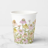 コンフォローウォータカラーボタニカルアート紙カップ 紙コップ (正面)