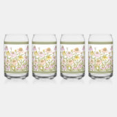 コンフォローズデイジーフローラ植物芸術 ガラス缶 (裏面)