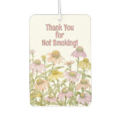 コンフォローボタニカルウォーターパーソナライズされたアート カーエアーフレッシュナー (正面)