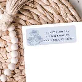 コンフロアーダスティブルー結婚ズ差出人住所 ラベル