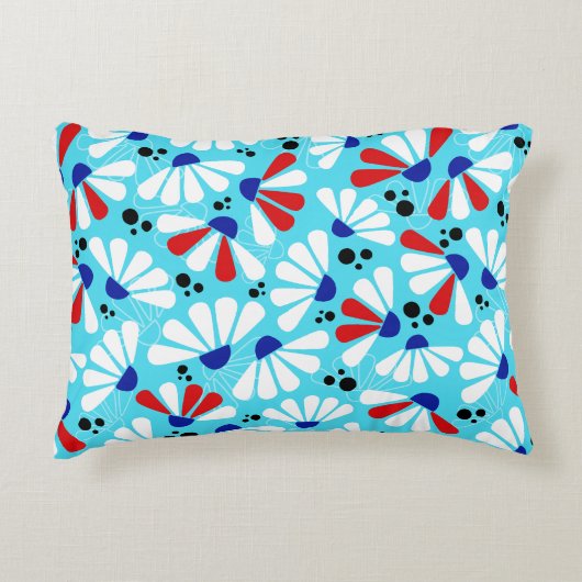 コンフロアー紙吹雪オントロピカルブルー アクセントクッション (正面)