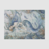 コンブの森の人魚のデコパージュ 薄葉紙 (正面)