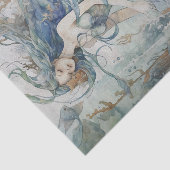 コンブの森の人魚のデコパージュ 薄葉紙 (詳細)