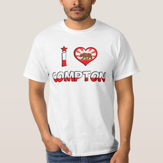 コンプトン、カリフォルニア Tシャツ (正面)