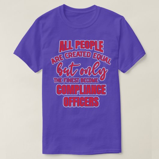 コンプライアンスおもしろい責任者引用文 Tシャツ (デザイン正面)