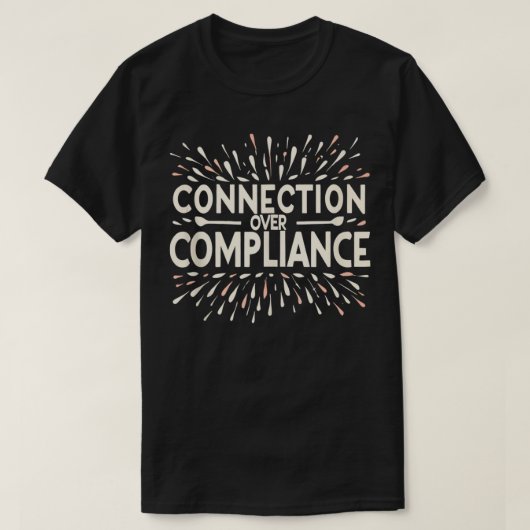 コンプライアンスに関するつながり Tシャツ (デザイン正面)