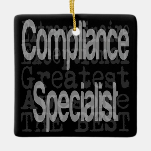 コンプライアンスのスペシャリストの並外 セラミックオーナメント (正面)