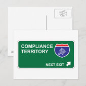 コンプライアンス次の終了 ポストカード (正面/裏面)