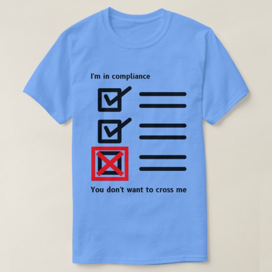 コンプライアンス・レビュー担当役員Tシャツ Tシャツ (デザイン正面)
