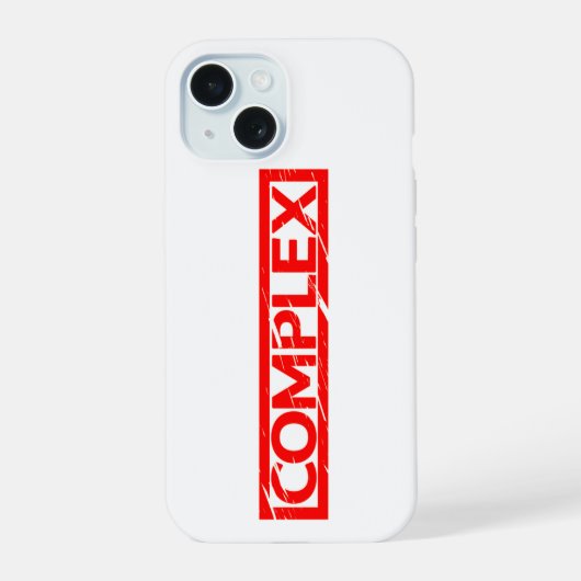 コンプレックススタンプ iPhone 15ケース (裏面)