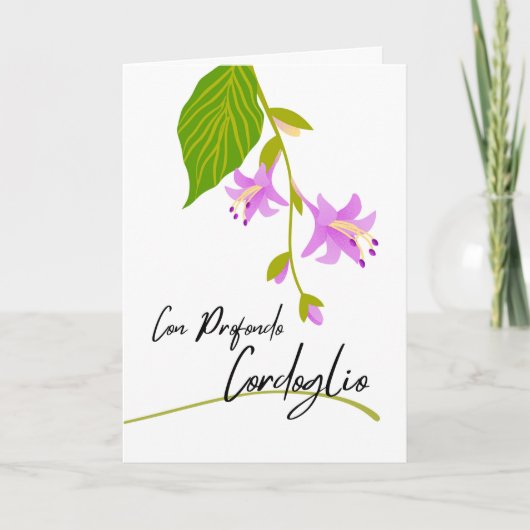 コンプロフォンドコルドリオ悔やみや弔慰インホイタリアンスタ カード (正面)