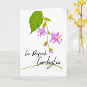 コンプロフォンドコルドリオ悔やみや弔慰インホイタリアンスタ カード (黄色い花)