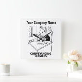 コンベアリングサービスマンガ時計 スクエア壁時計 (ホーム)