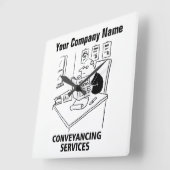 コンベアリングサービスマンガ時計 スクエア壁時計 (傾斜)