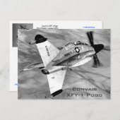 コンベア XFY-1 ポゴ VTOL 航空機 ポストカード (正面/裏面)