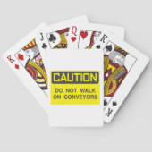 コンベヤの上を歩かないでサイン トランプ (裏面)