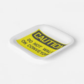 コンベヤの上を歩かないでサイン ペーパープレート (傾斜あり)