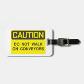 コンベヤの上を歩かないでサイン ラゲッジタグ (正面横)