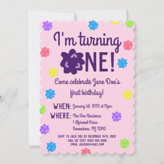 コンペイトファースト誕生日 招待状